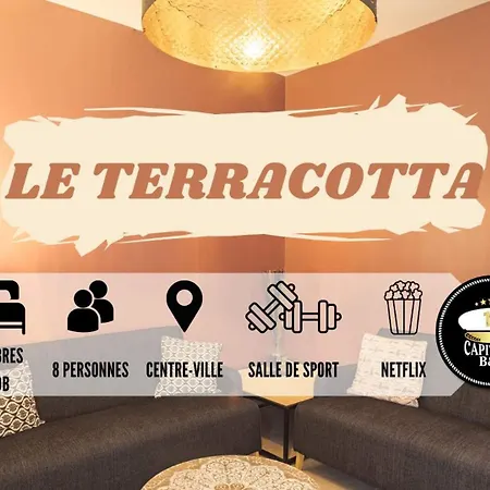 Le Terracotta - Ideal Groupe - Salle De Sport - Parking Gratuit 아파트 트루아